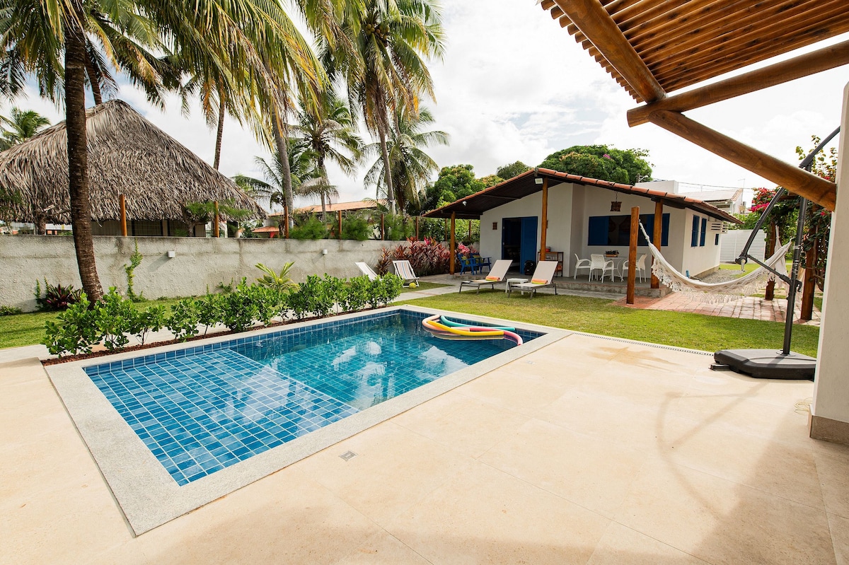 Maravilhosa casa pé na areia em Itamaracá