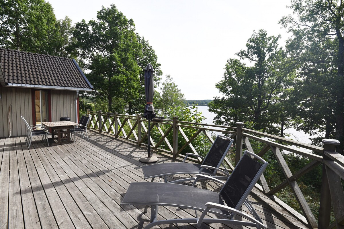 Holiday home in Dalskog with a panoramic lake view