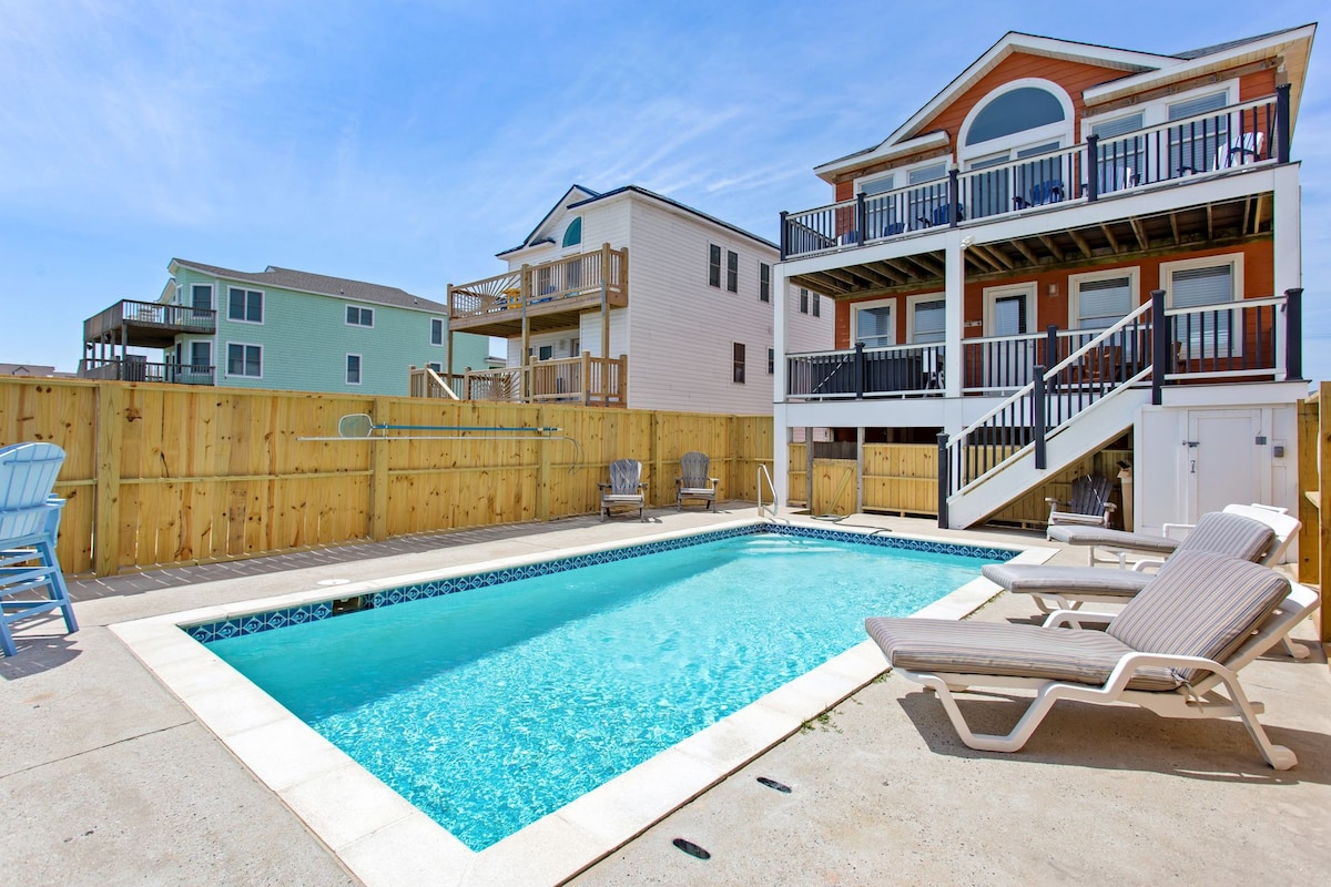 6202 After Dune Delight *Oceanfront *Heatable Pool