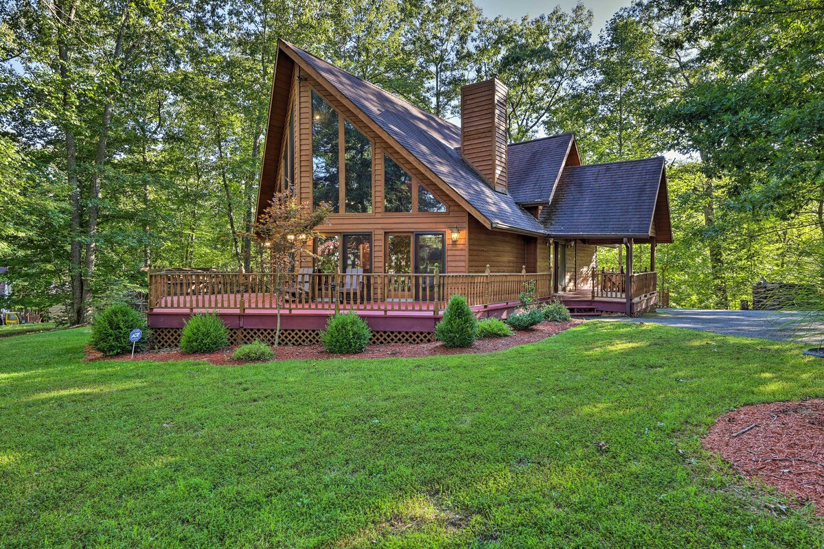 Majestic Caldwell Retreat w/ Wraparound Deck!