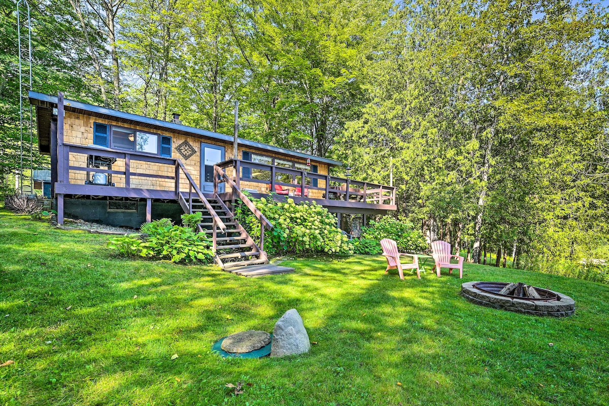 Lakefront Hideaway w/ Dock, Kayaks, Fire Pit!