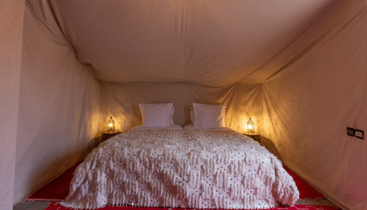 Tente Berberes-Tent-Comfort-Ensuite with Shower-Te