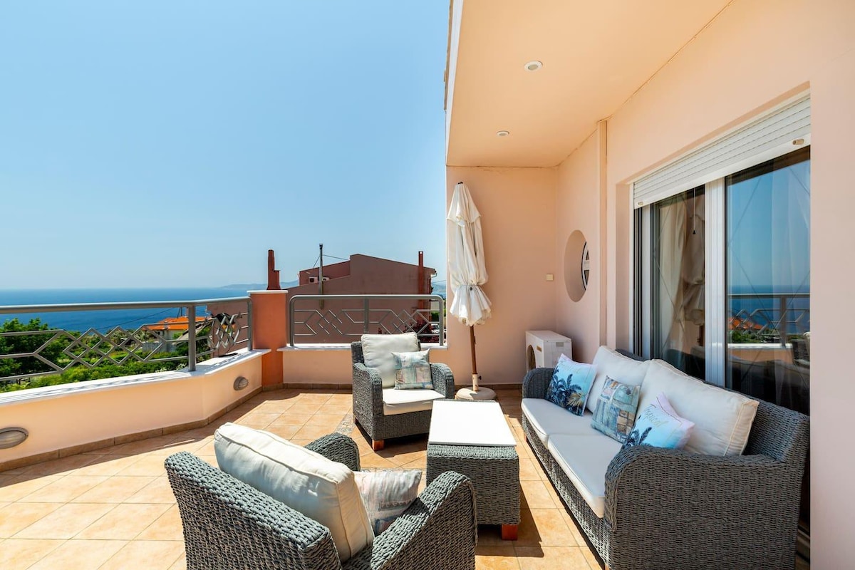Villa Serenity a luxury 7 bed villa at Kymi Evia