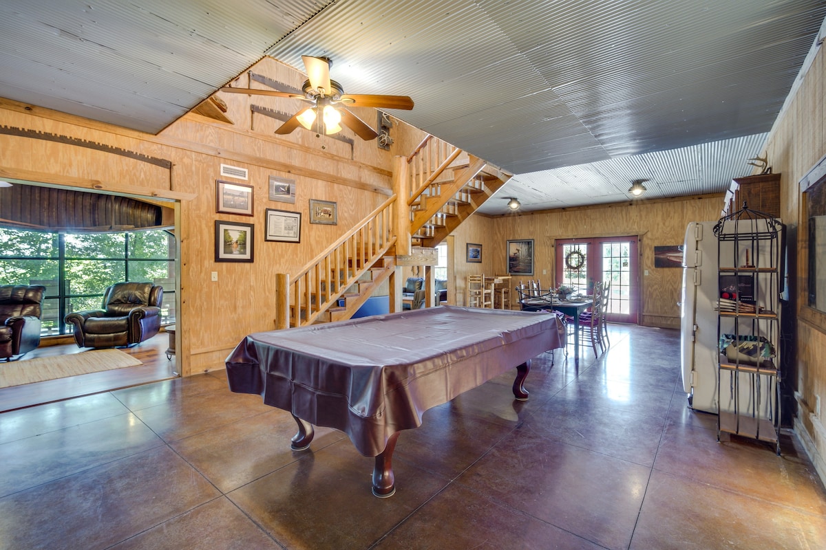 'River Bend Lodge' Heflin Home in the Woods!