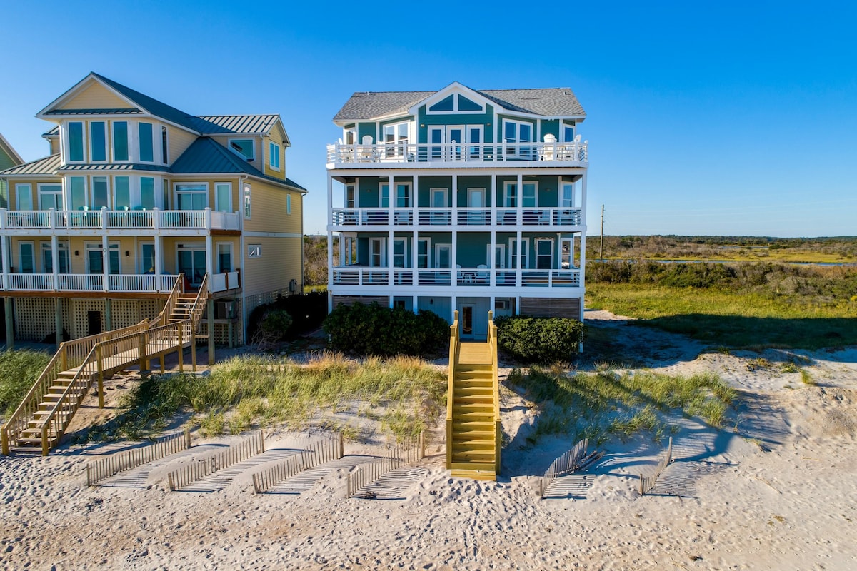 9BR Oceanfront Dog Friendly | Pool | Hot Tub