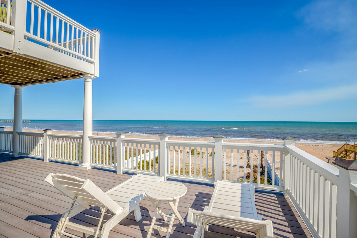 6BR Oceanfront | Pool | Hot Tub | Balcony | W/D