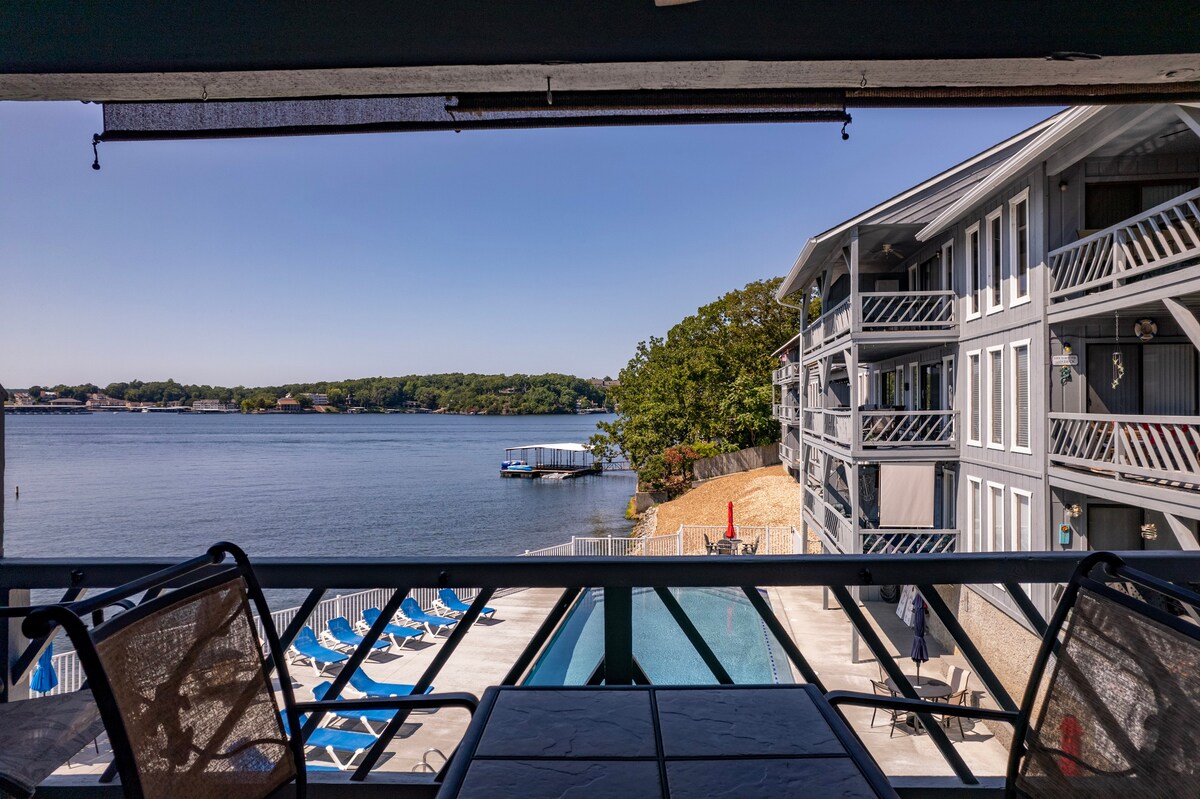 Condo with view of lake & pool!