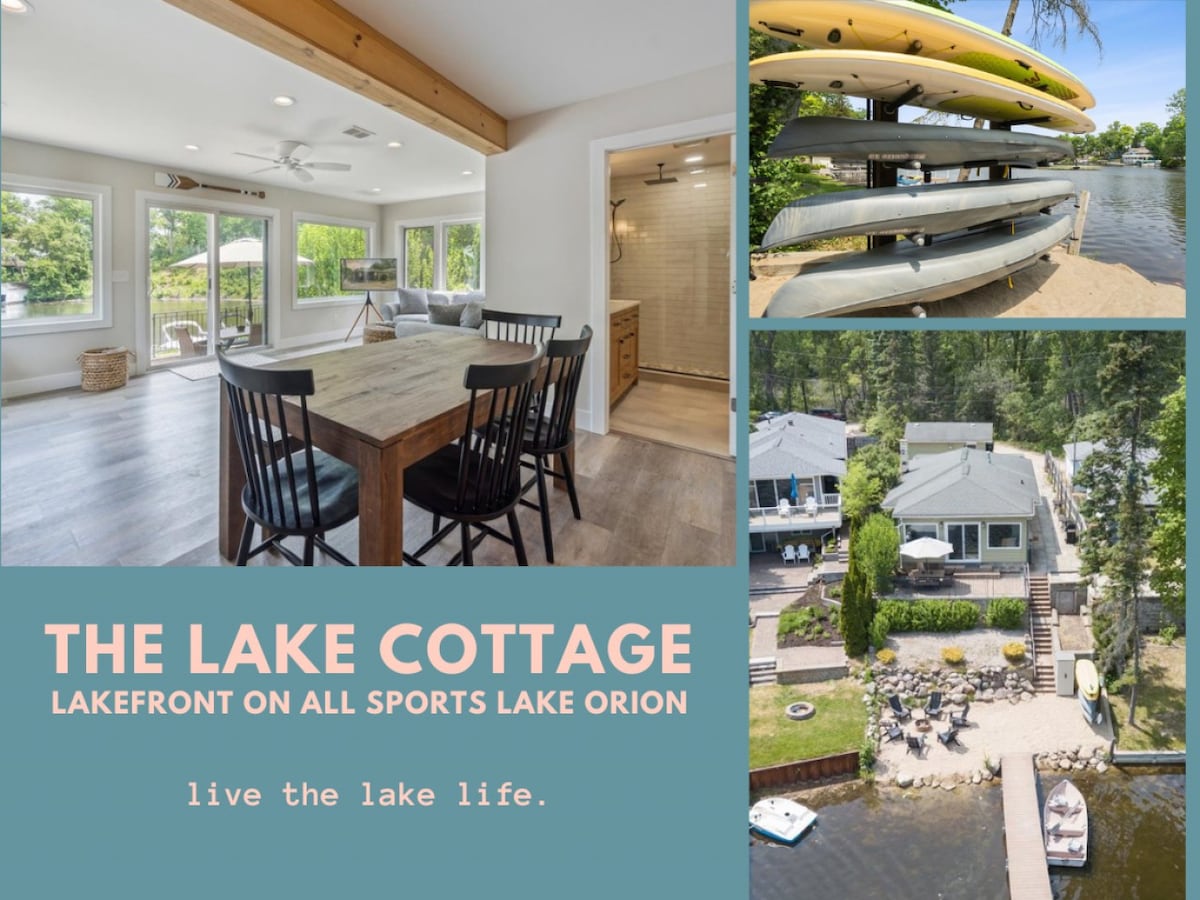All Sports Lake Orion "Hidden Bay Lake Cottage"