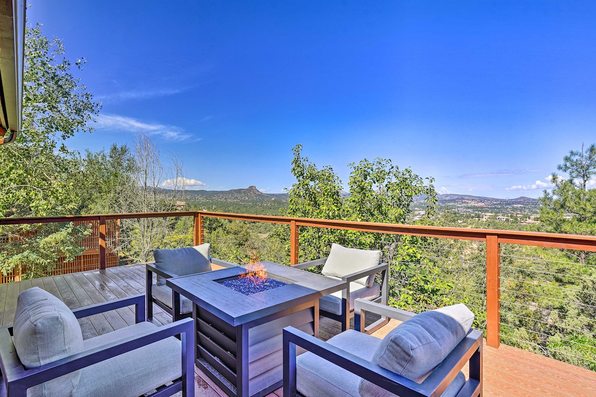 Picturesque Prescott Home w/ Views & Hot Tub!