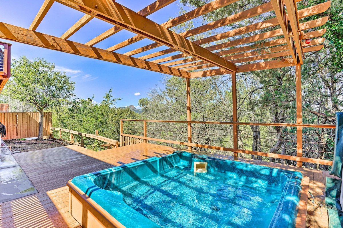 Picturesque Prescott Home w/ Views & Hot Tub!