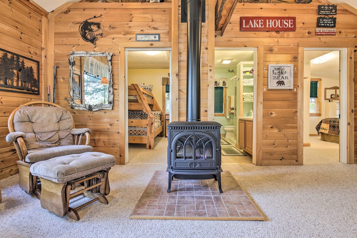 Quiet Lakefront Conover Cabin Near ATV Trails