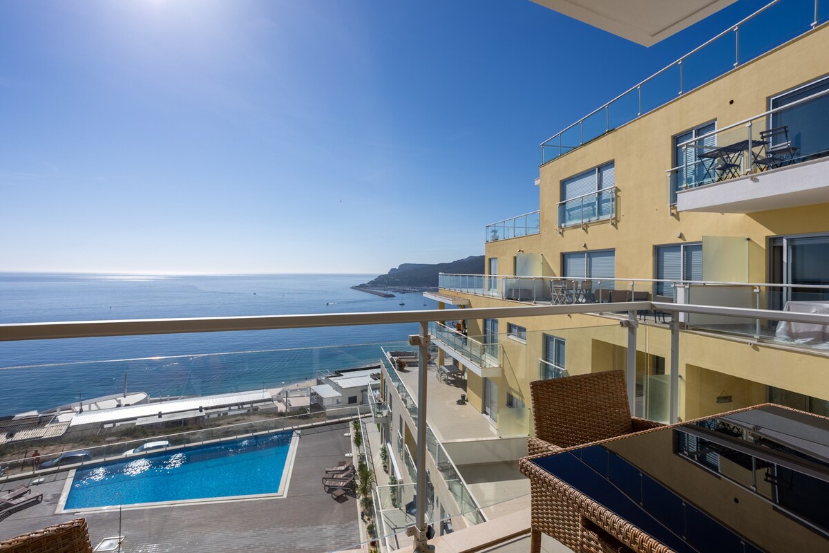Janelas de Zimbra |带泳池和Sea V的漂亮公寓