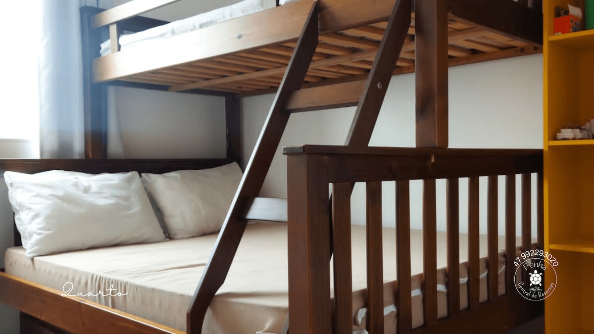 Apartamento confortável para até 5 pessoas, Vista Mar, Beto Carrero, Penha SC