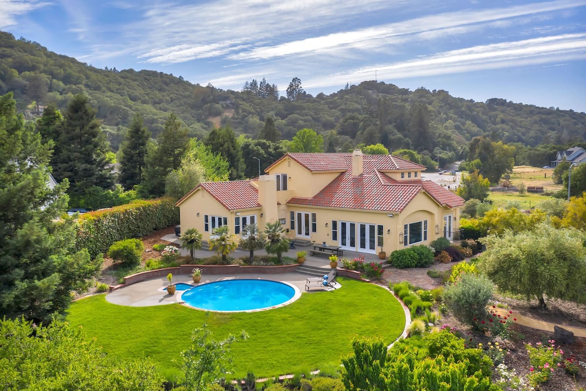 Wine Country Luxury Retreat - Pool Sauna Spa Views