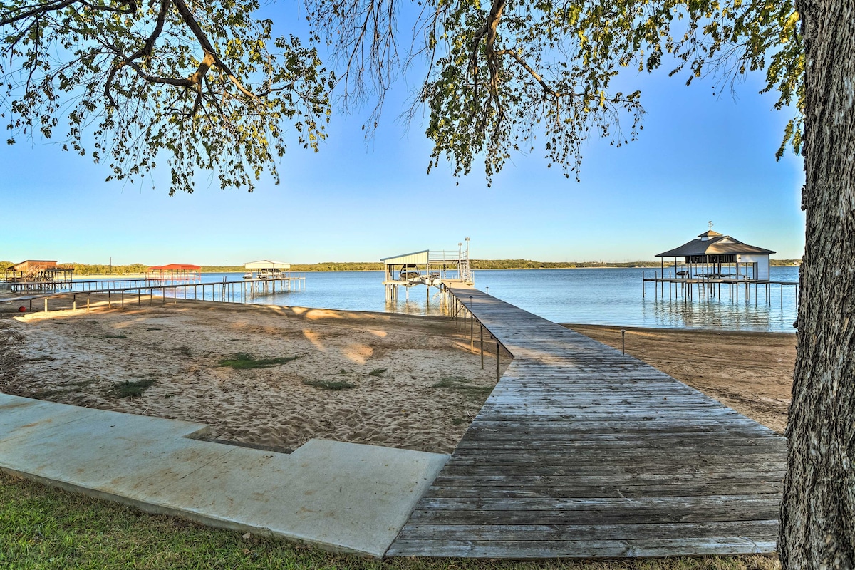 Lakefront Azle Home w/ Private Beach & Dock!