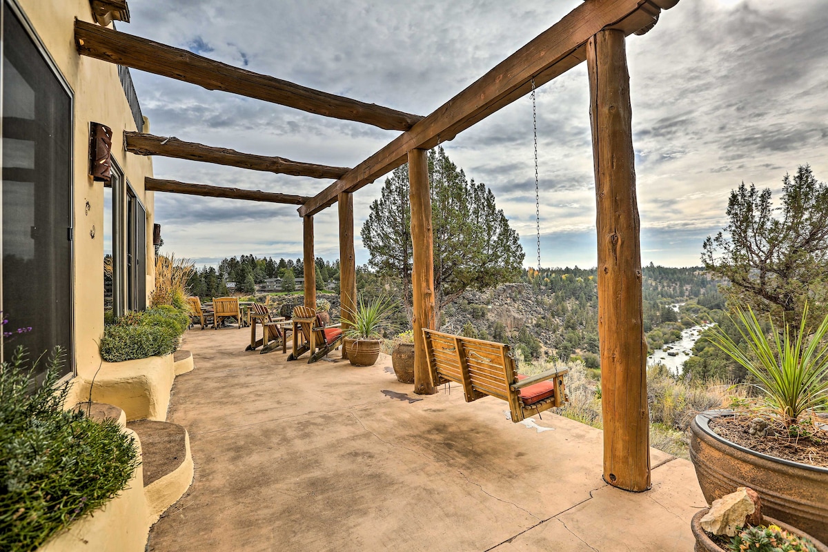 Adobe Home - River & Mtn Views w/ Hot Tub!