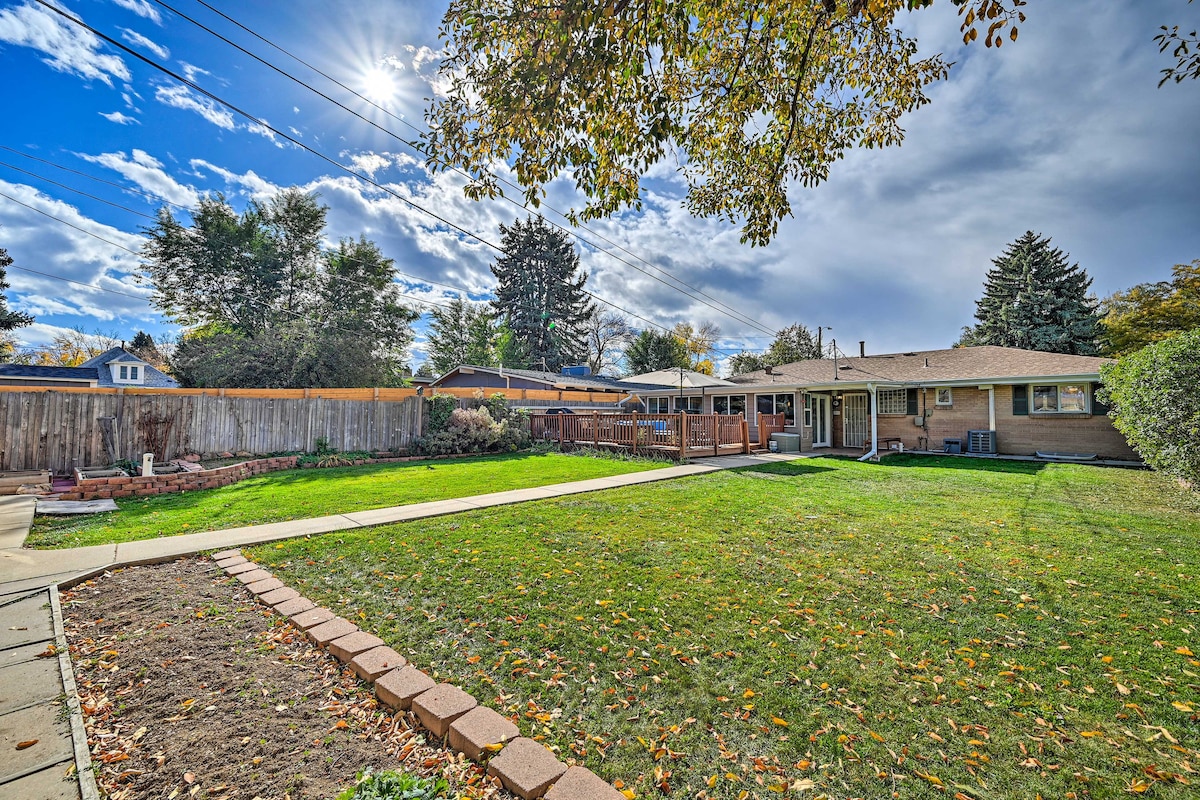 丹佛之家（ Denver Home ）带大院子，距离市中心不到7英里！