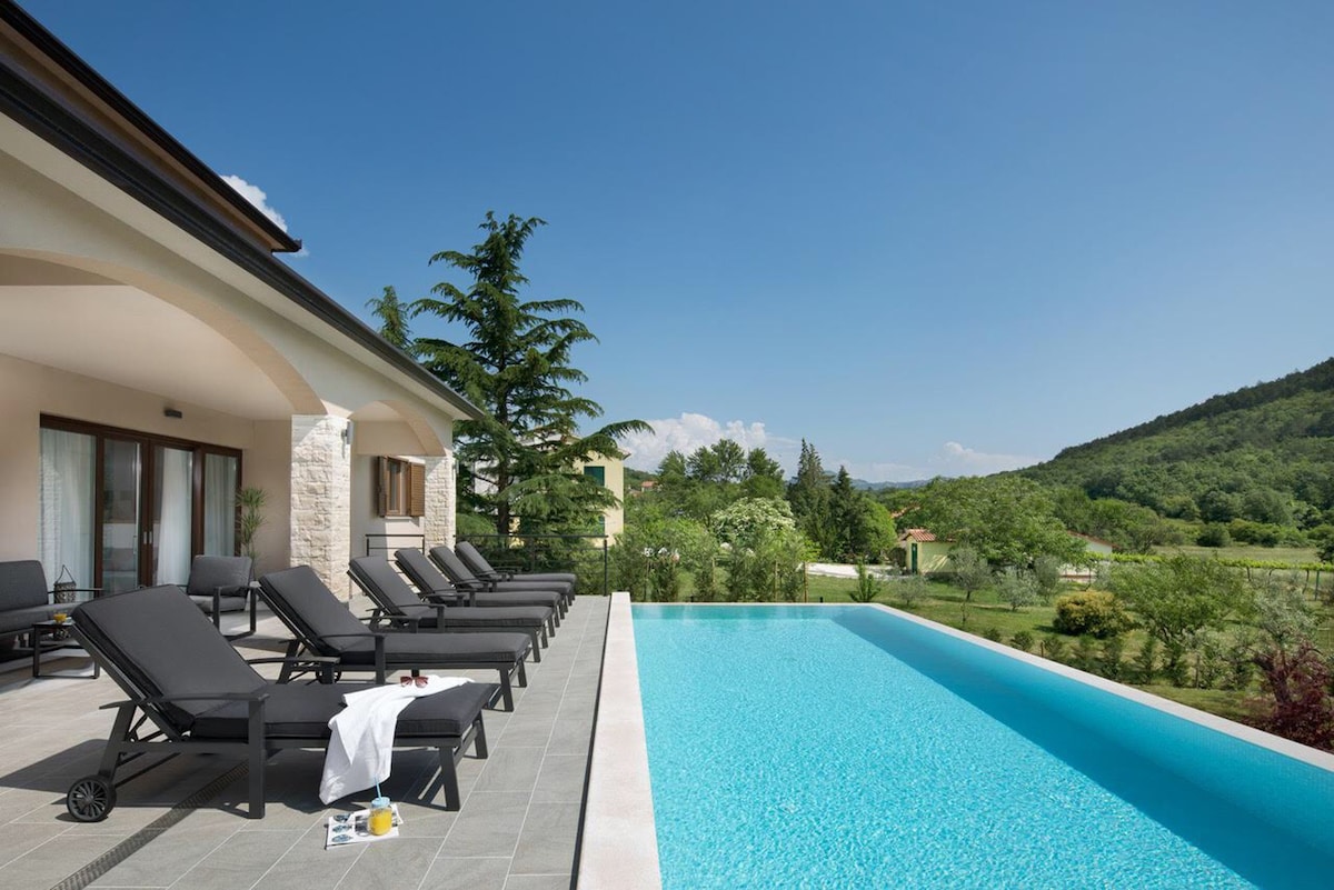 Villa Ampelos with Infinity Pool