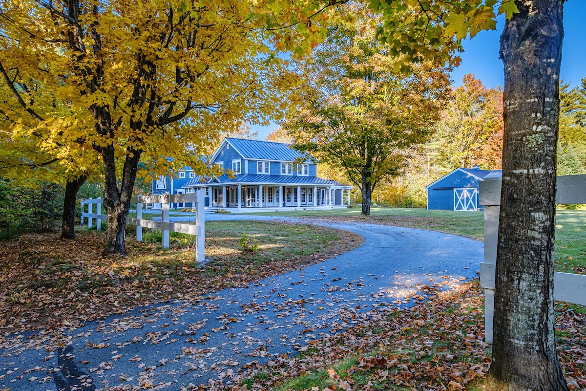 Classic farmhouse with modern amenities.