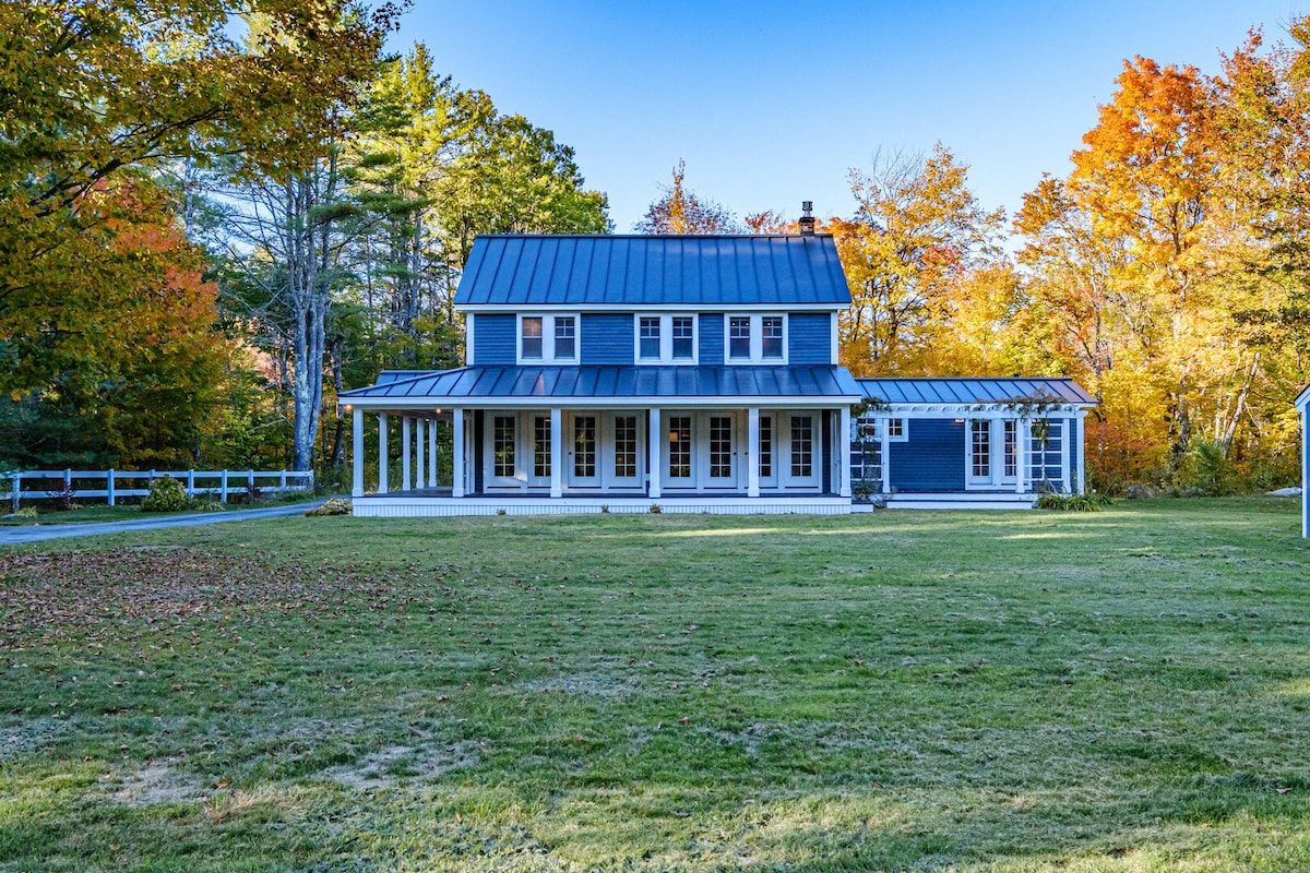 Classic farmhouse with modern amenities.