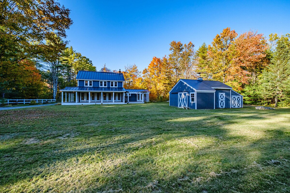 Classic farmhouse with modern amenities.