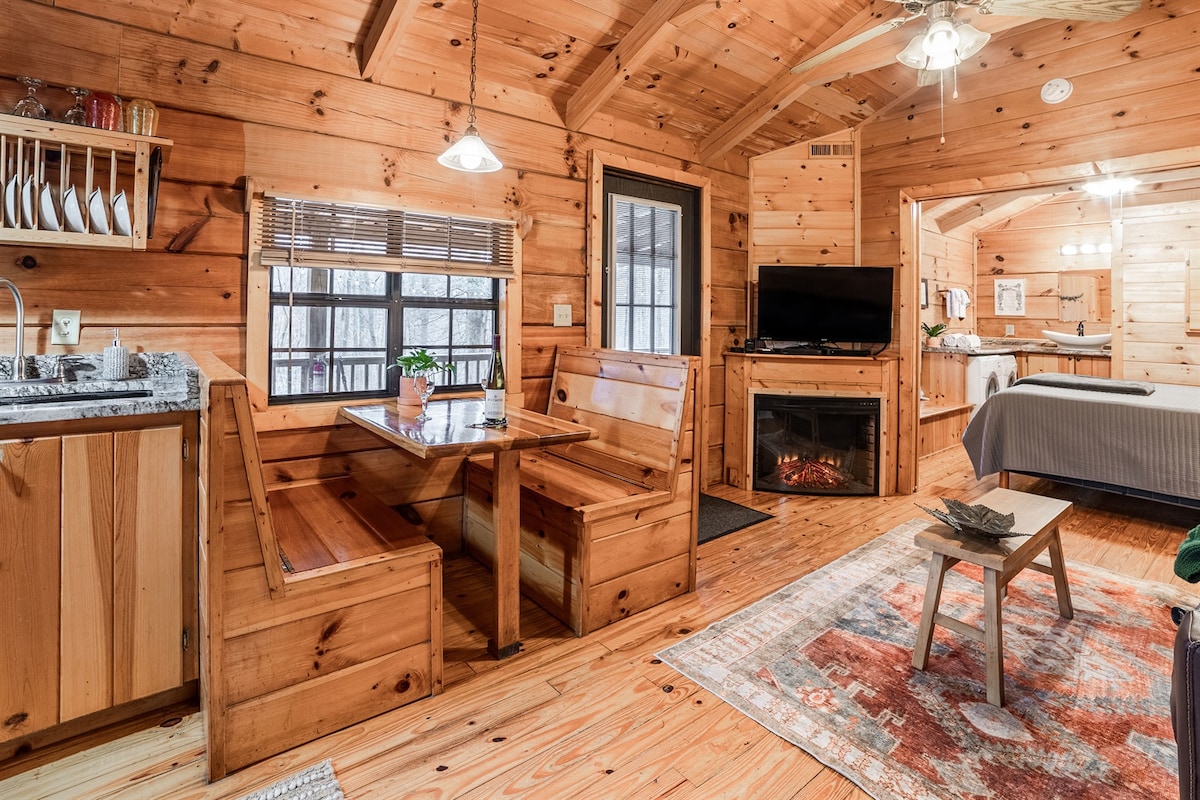 Private Log Cabin for Couples & Their Pets