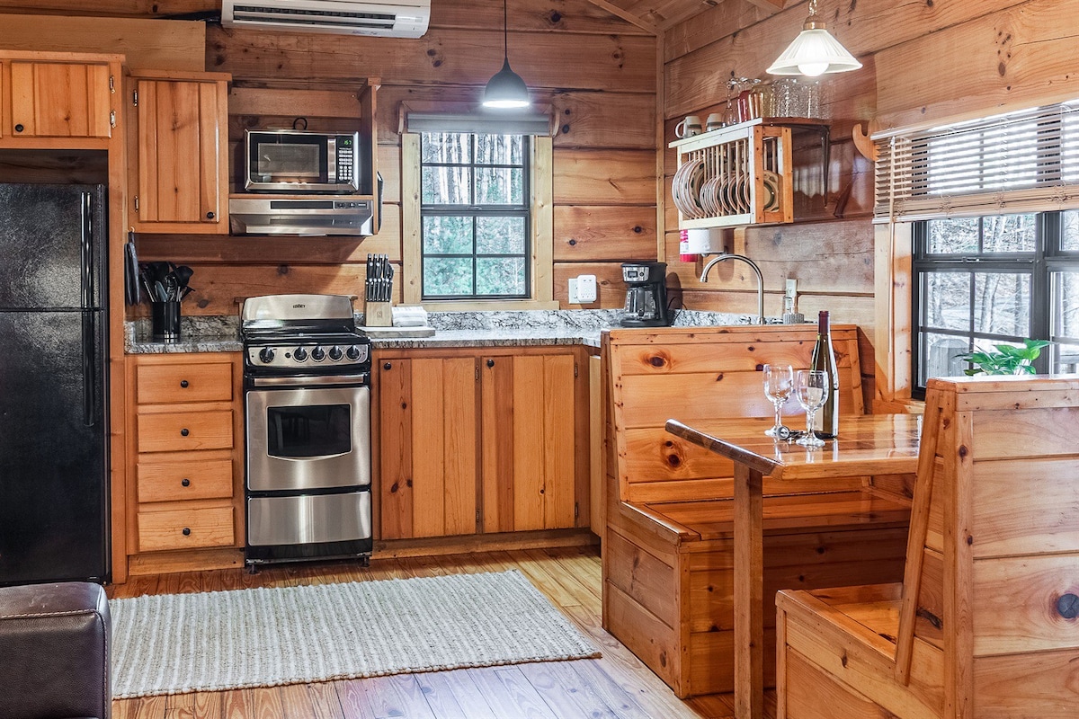 Private Log Cabin for Couples & Their Pets