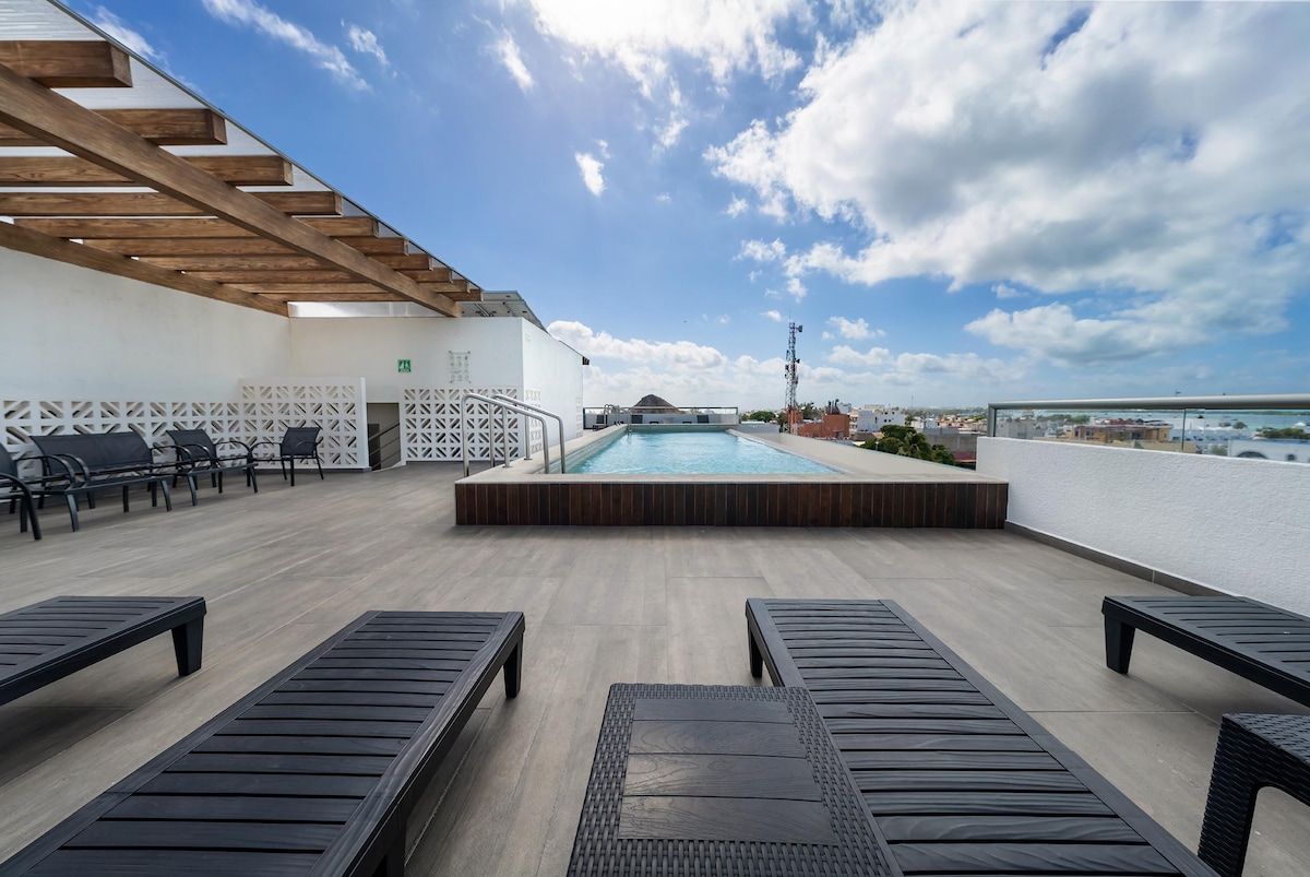 Modern 1 BR Condo w/ Ocean View Infinity Pool