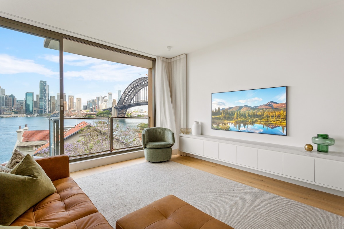 精品2张床，可欣赏悉尼港的壮丽景色