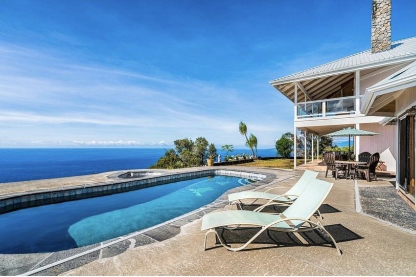 带泳池和热水浴缸的Kona Luxe海洋别墅