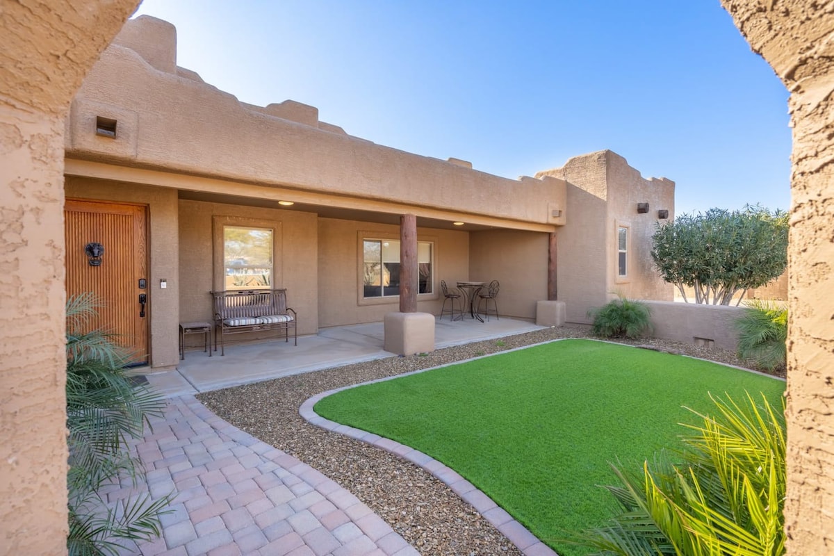 Western desert escape, pool, backyard oasis