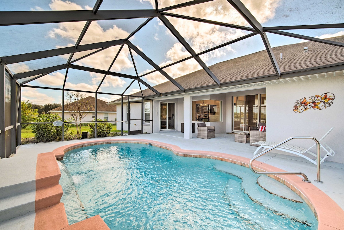 宽敞的Ocala房源，带阳台和私人泳池！