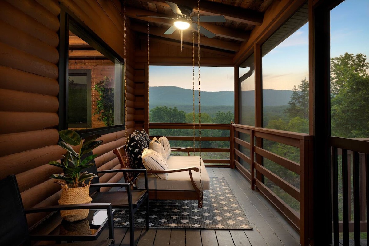 Luxe*LogCabin*MtnView*Sleeps12*Secluded*Shenandoah