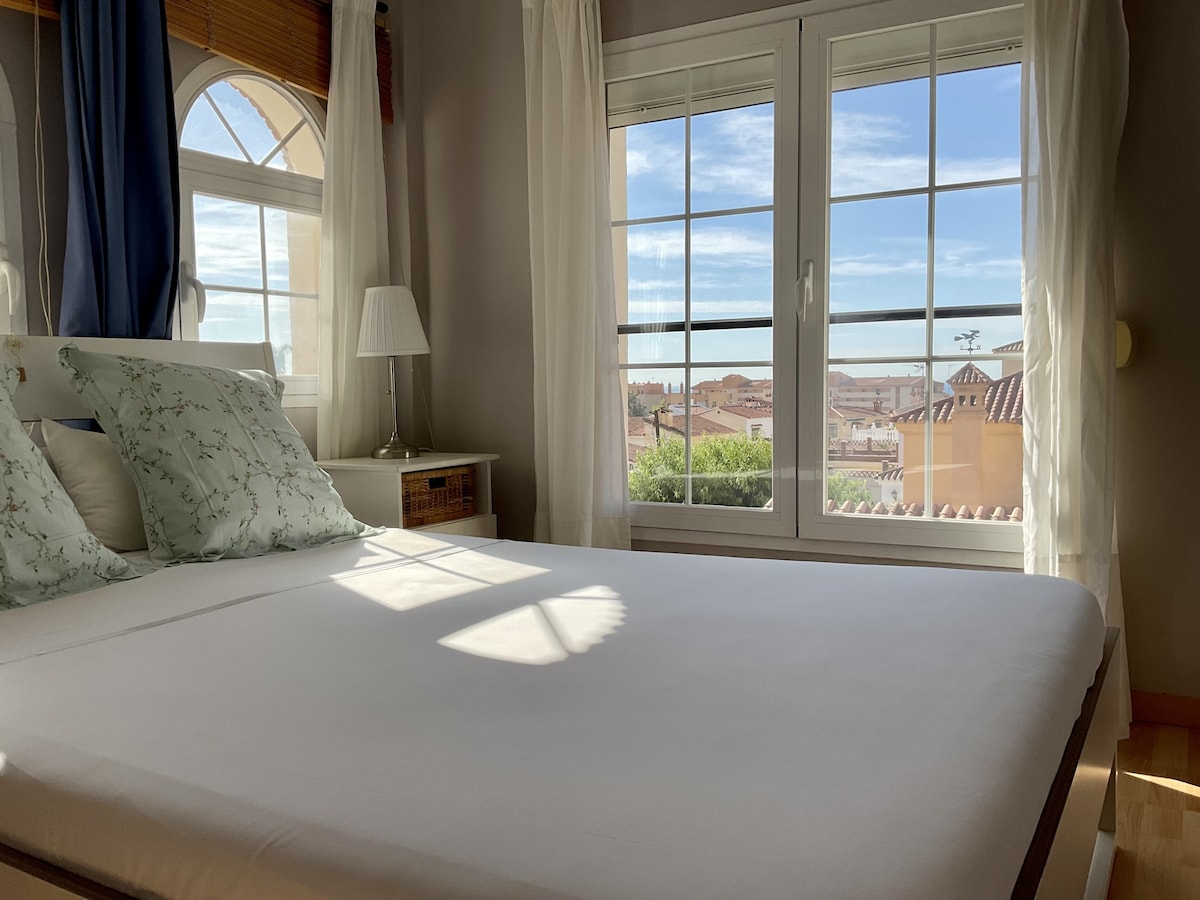 Double room with partial sea views