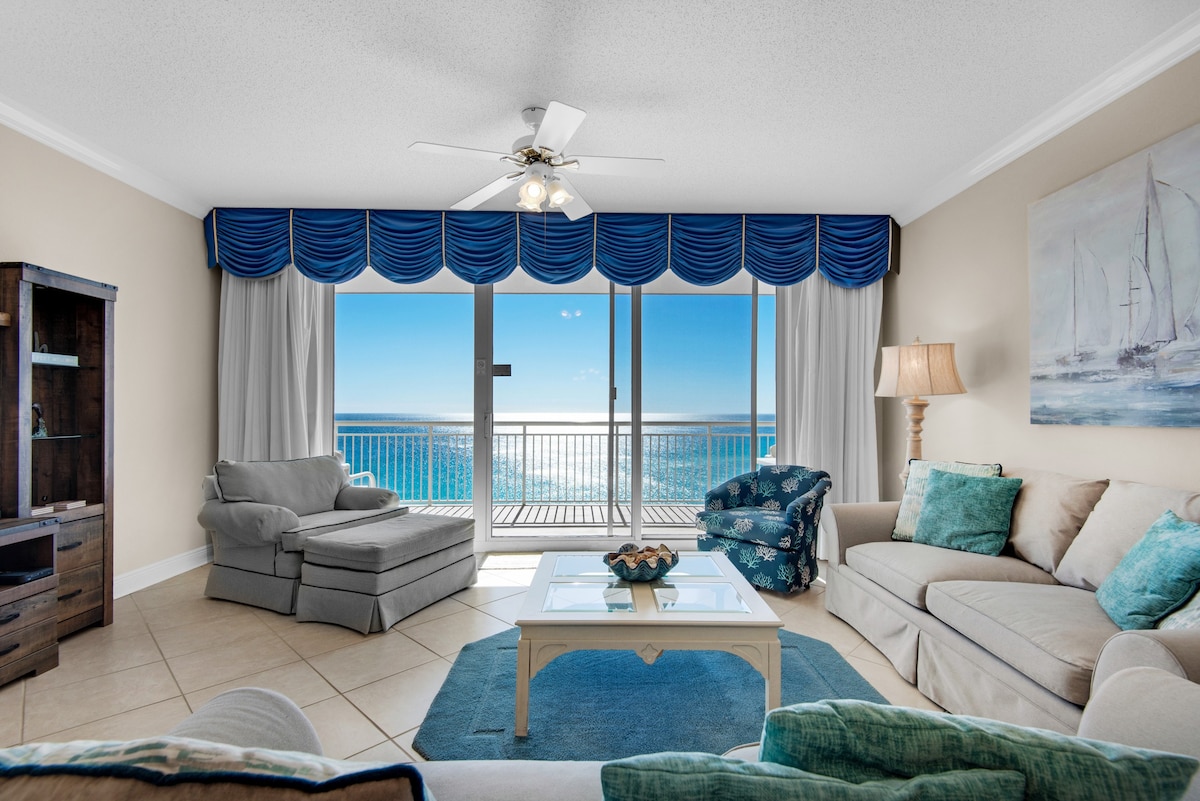 Steps2Beach|Balcony Gulf Views|3BR Belle Mer 1102