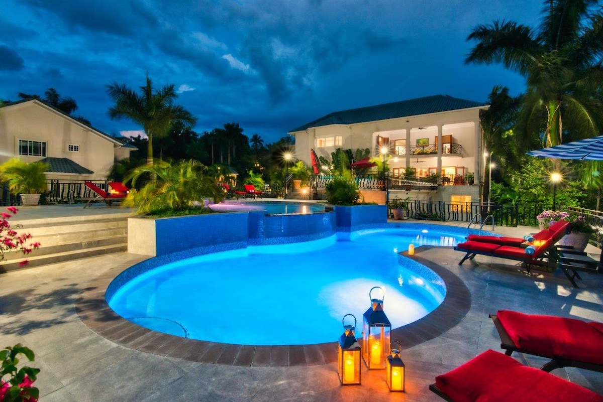 Villa Contenta 8-管家服务、游泳池、豪华轿车
