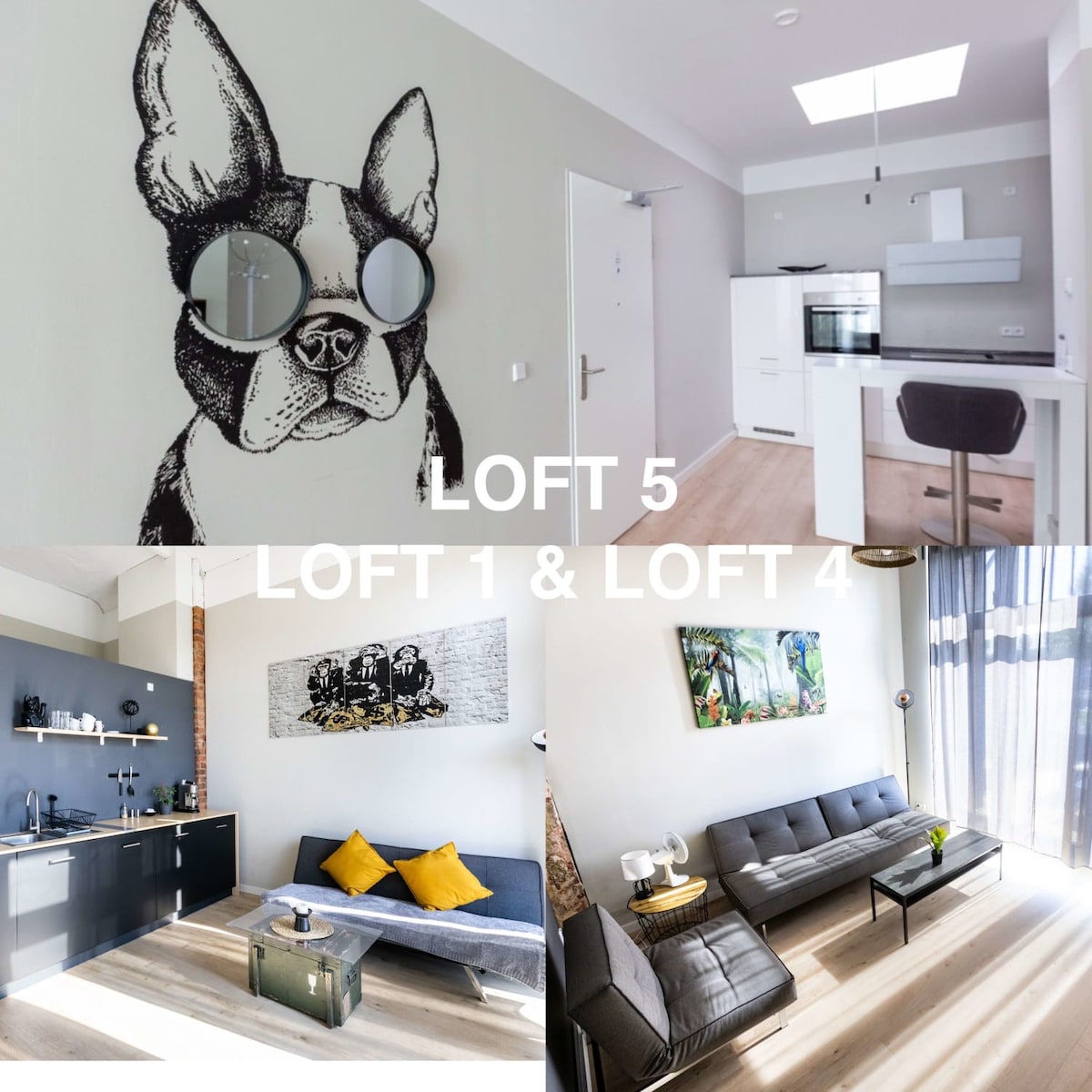 Drei Lofts im Kulturdenkmal|15min HBF|WIFI|Netflix