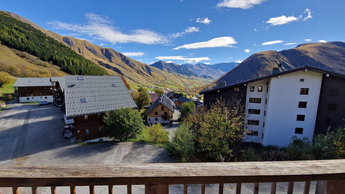 Appt confort 5 pers, balcon, près des pistes