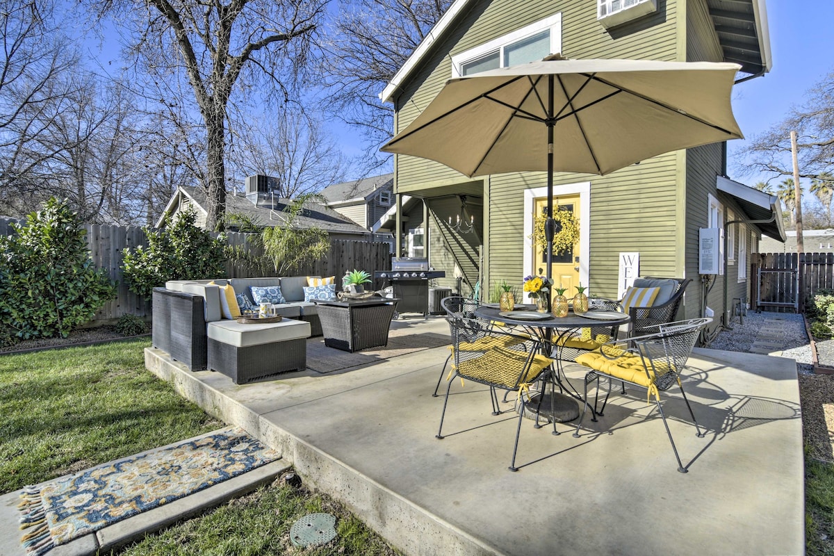 Ideally Located Chico Home - Fire Pit & Grill