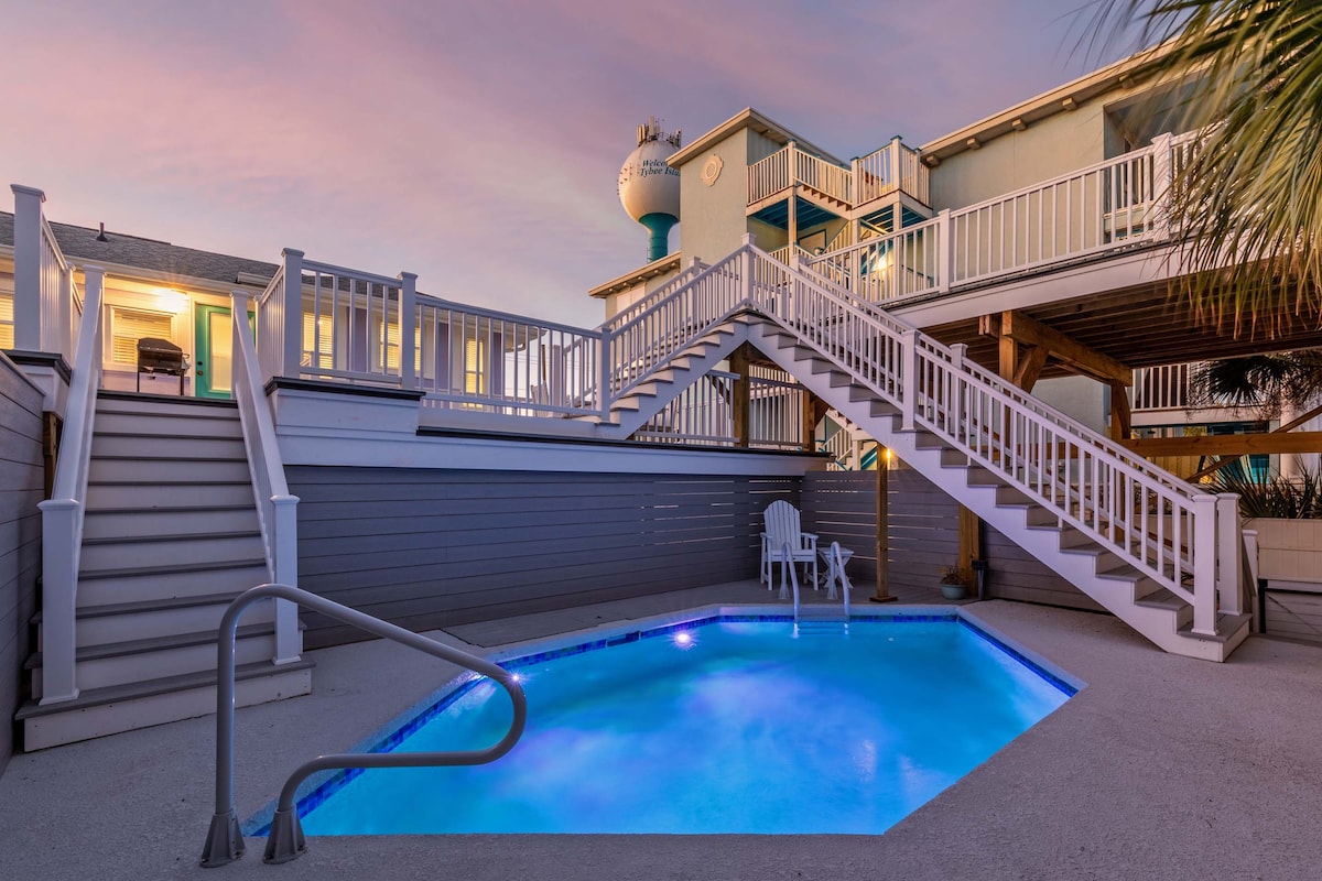 RNR Tybee Island House |豪华风格，游泳池！