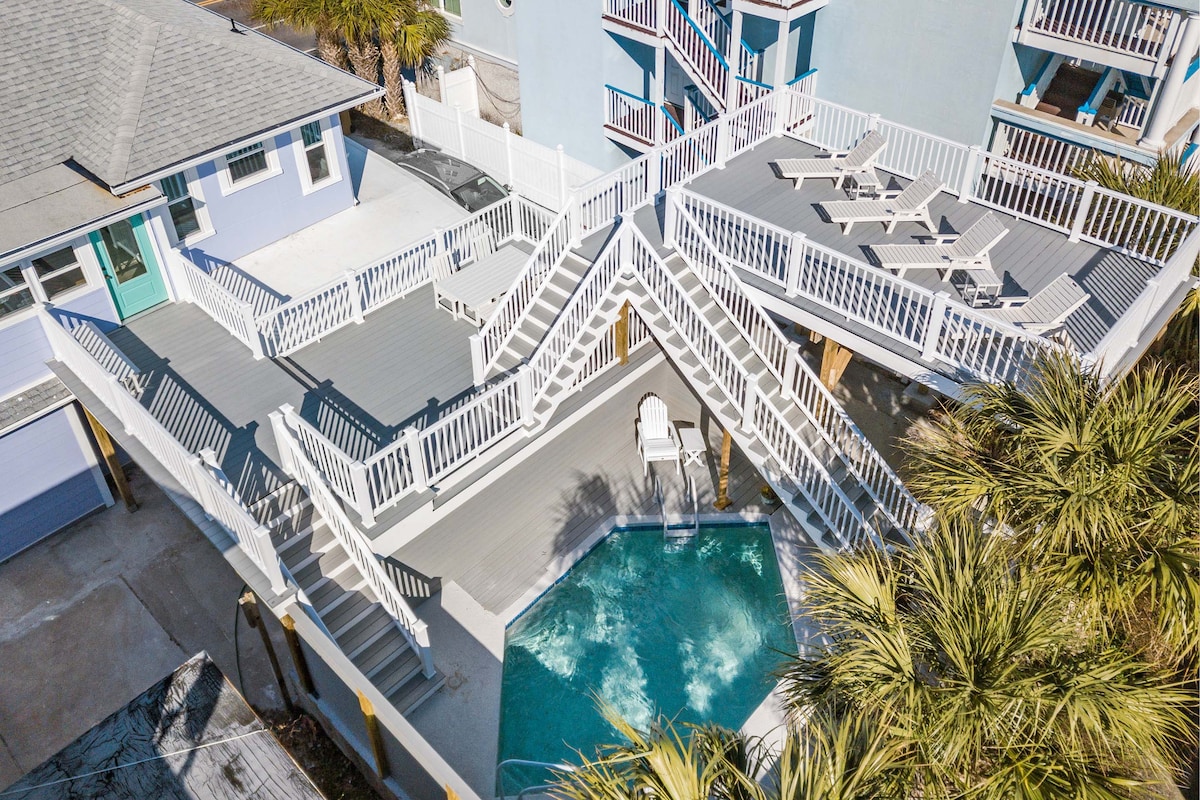 RNR Tybee Island House |豪华风格，游泳池！