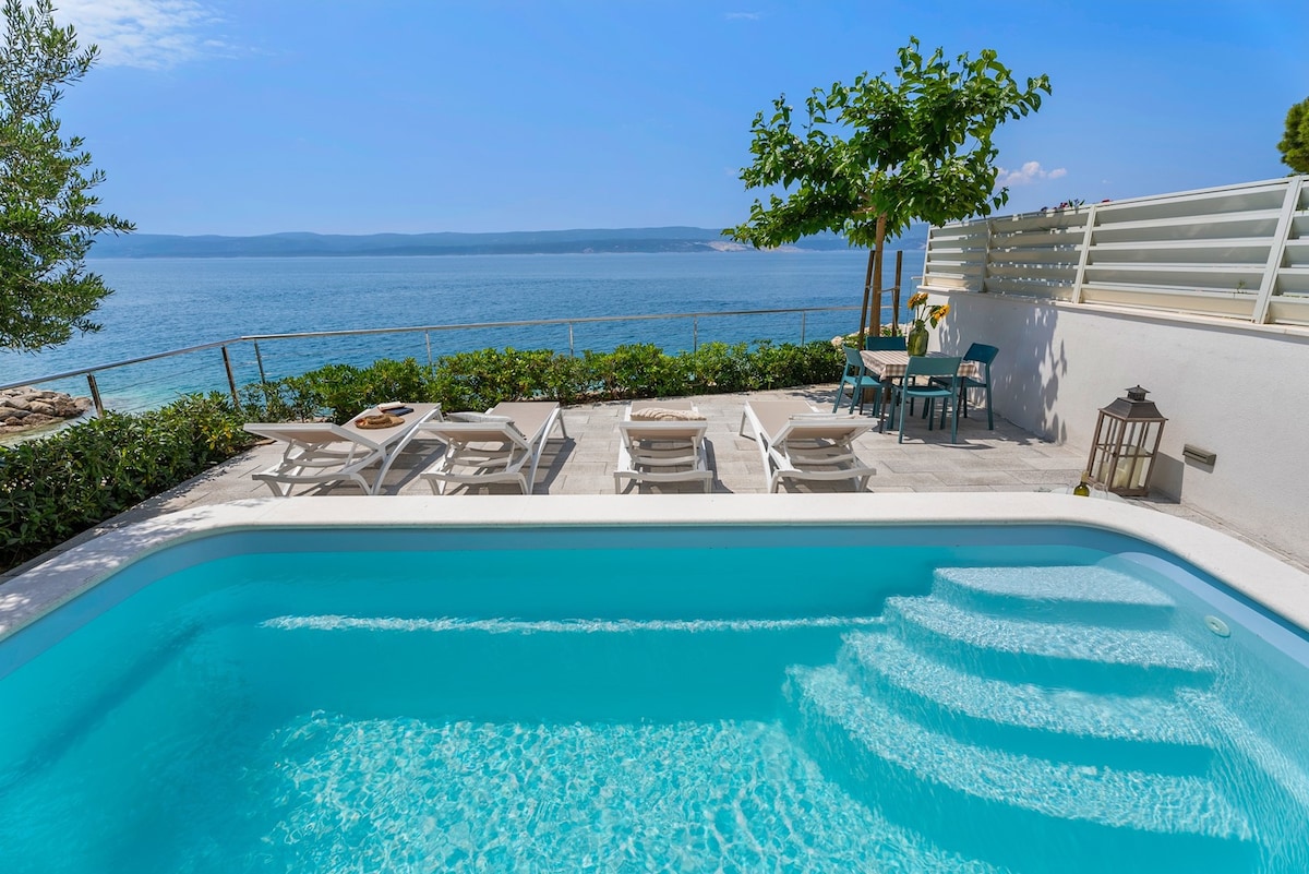 Beachfront Villa Del Mar with a private pool