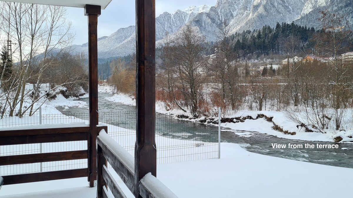 Cozy Riverfront Apartment 2 with Mountain View