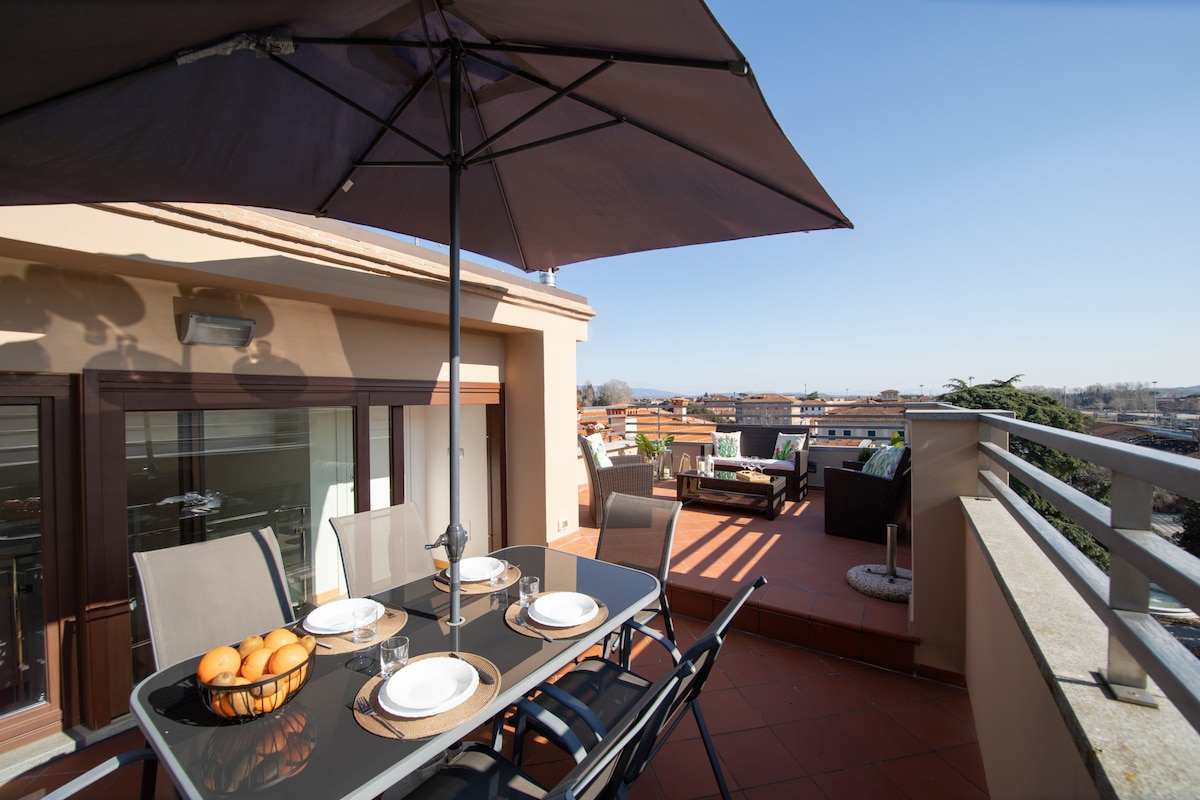 Rooftop Delight with Terrace