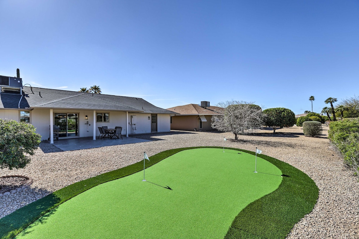 Sun City West Vacation Home w/ Putting Green!