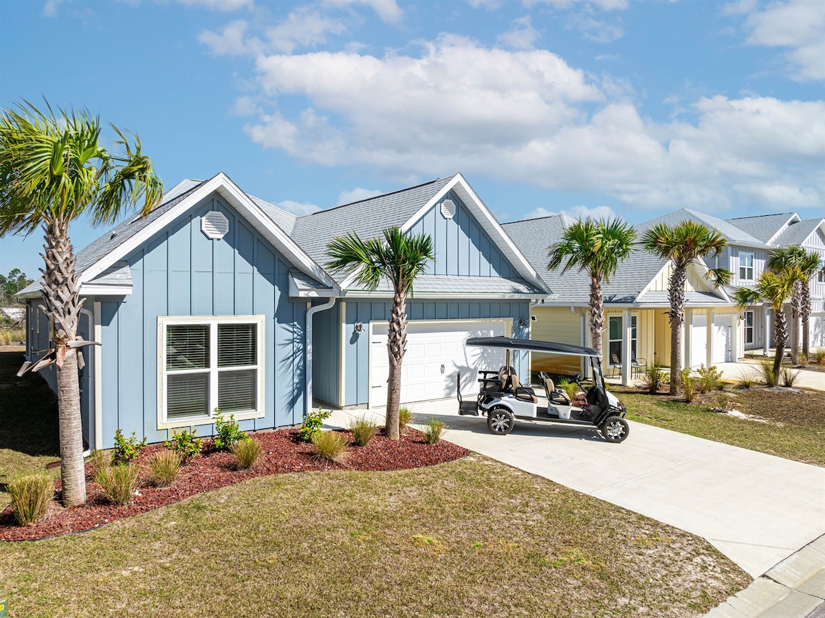 Silly Beach Cottage: 4BR, Golf Cart, Walk to beach