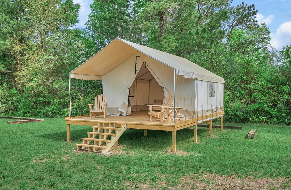 Adventure Glamping Tent near Lake Livingston, TX