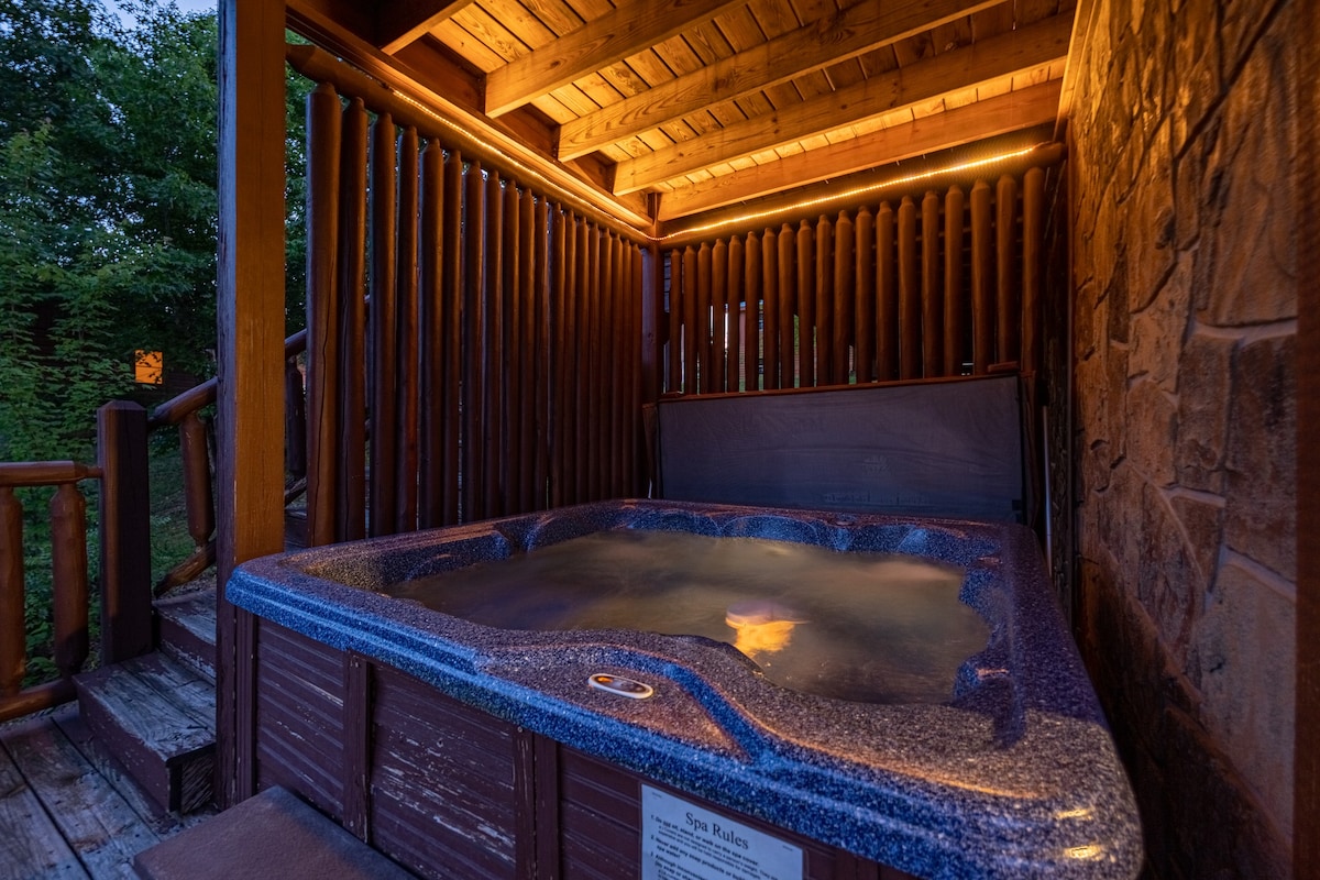 绝佳景观热水浴缸烧烤泳池，免费景点