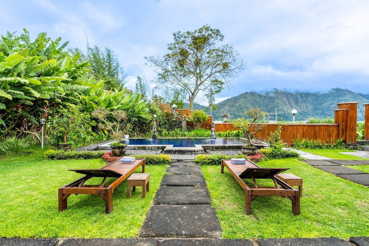 1BR Kintamani Paradise, near Gunung Batur, BBQ