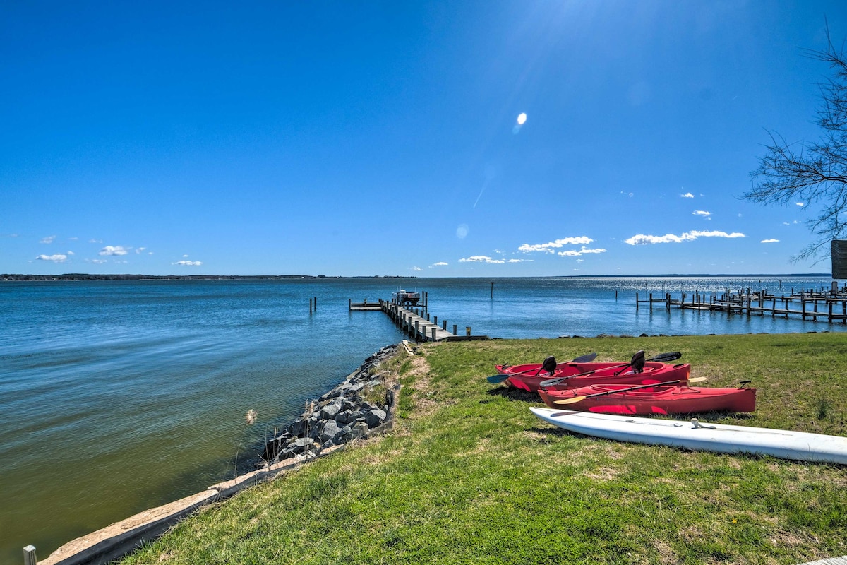 Chesapeake Bay Vacation Rental w/ Boat Dock!